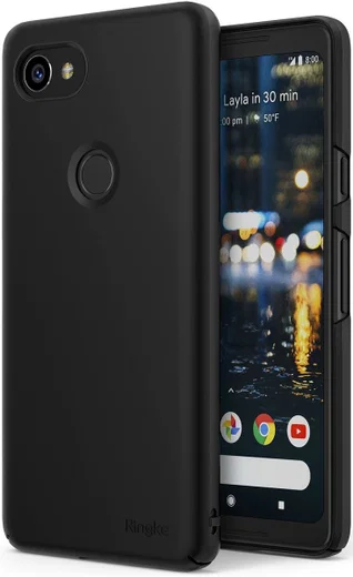 Ringke Slim Google Pixel 2 XL ultra dun hoesje Zwart afbeelding 1