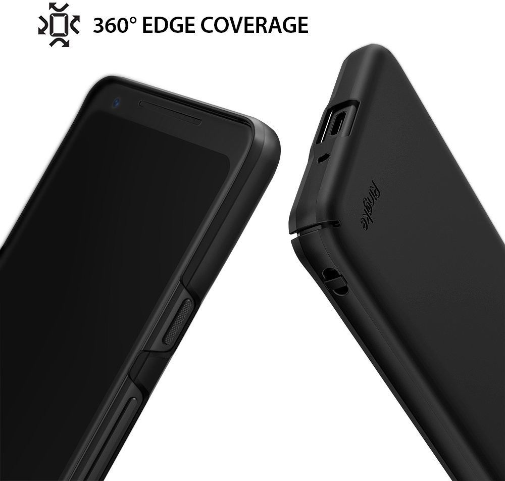 Ringke Slim Google Pixel 2 XL ultra dun hoesje Zwart afbeelding 2