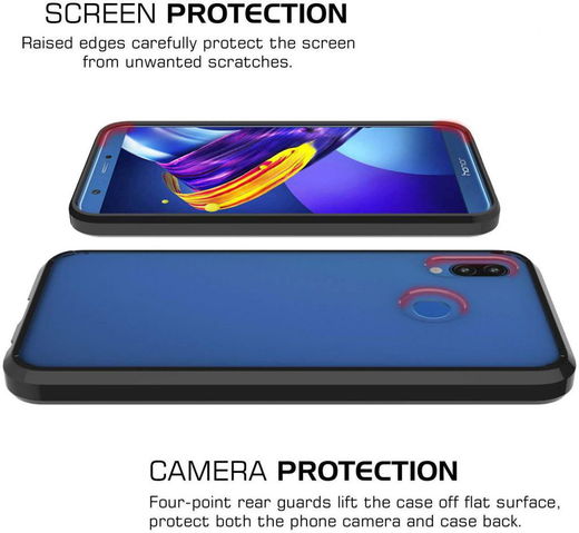 Huawei P20 Lite Hoesje Armor Backcover Zwart afbeelding 4