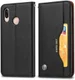 Huawei P20 Lite Luxe Portemonnee Hoesje Zwart afbeelding 3