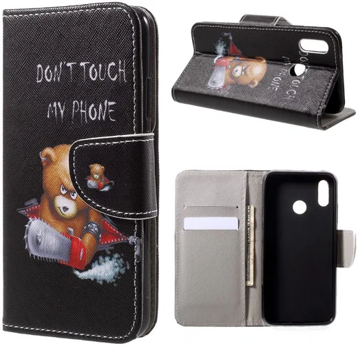 Huawei P20 Lite Portemonnee Hoesje met Print Teddy afbeelding 7