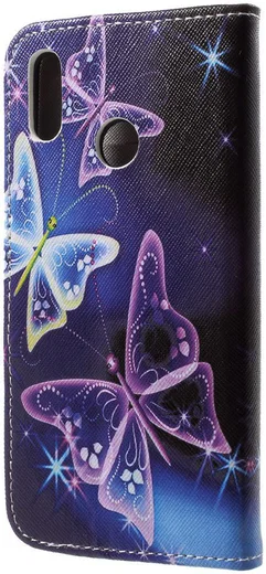 Huawei P20 Lite Portemonnee Hoesje met Print Vlinders afbeelding 7