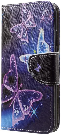 Huawei P20 Lite Portemonnee Hoesje met Print Vlinders afbeelding 8