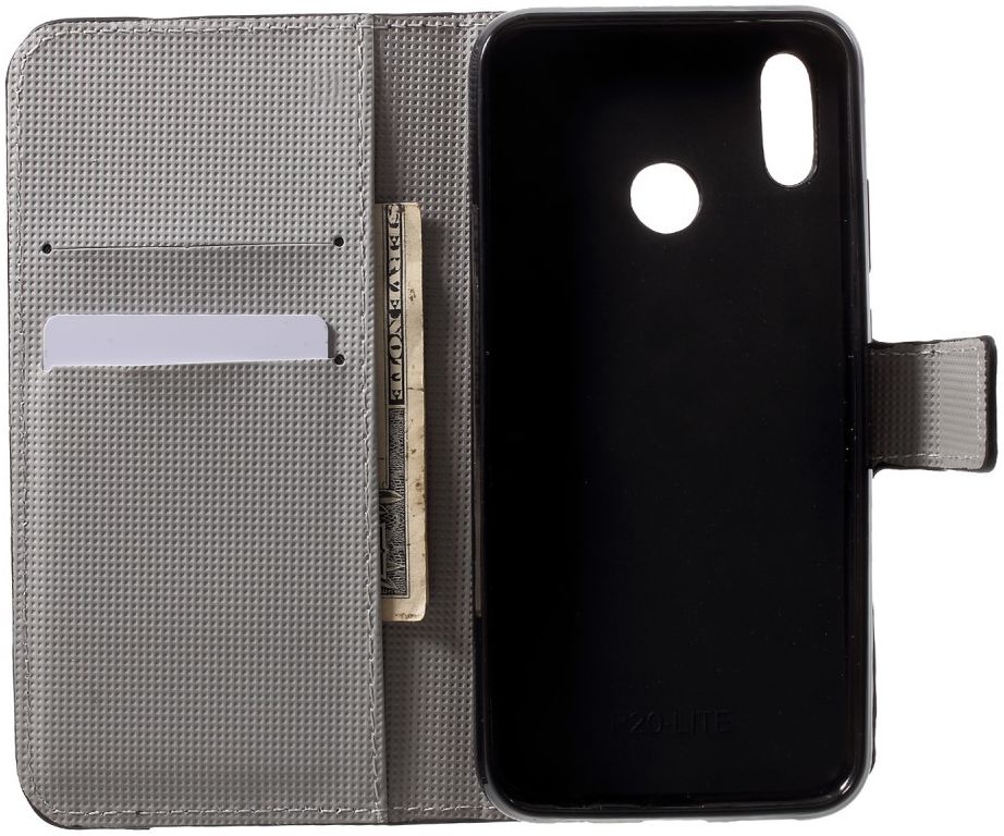 Huawei P20 Lite Portemonnee Hoesje met Print Roos afbeelding 10