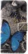 Huawei P20 Lite Portemonnee Hoesje met Print Blauwe Vlinder afbeelding 1