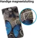 Huawei P20 Lite Portemonnee Hoesje met Print Blauwe Vlinder afbeelding 3