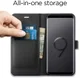 Spigen Wallet S Flip Hoesje Samsung Galaxy S9 Zwart afbeelding 2