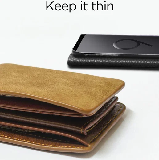 Spigen Wallet S Flip Hoesje Samsung Galaxy S9 Zwart afbeelding 7