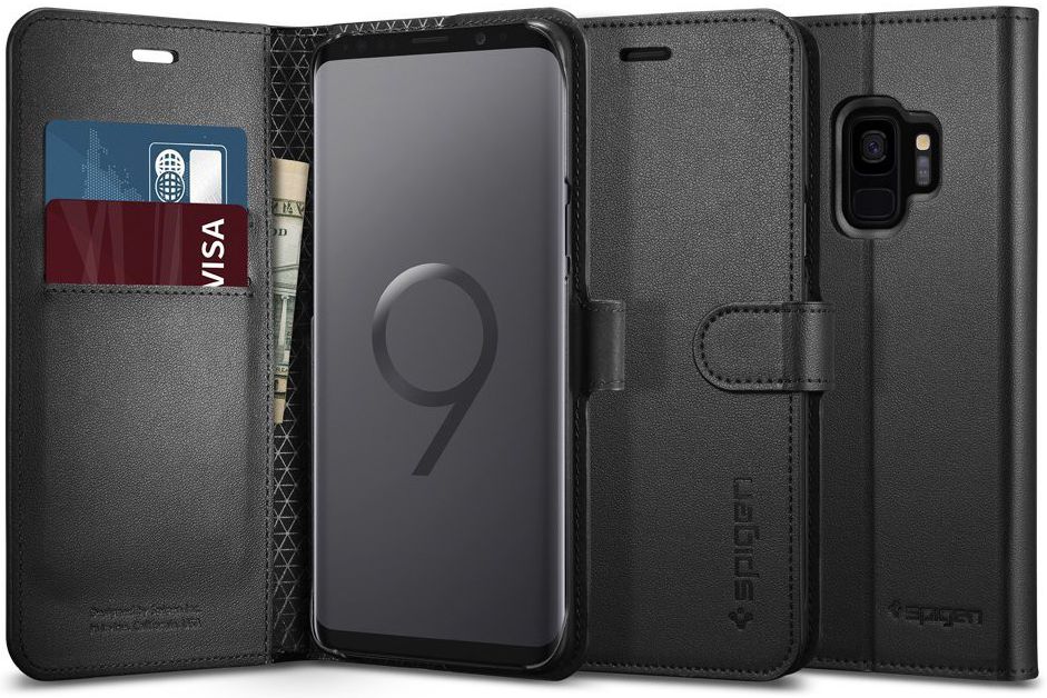 Spigen Wallet S Flip Hoesje Samsung Galaxy S9 Zwart afbeelding 9