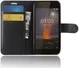 Nokia 1 Hoesje met Kaarthouder Zwart afbeelding 1