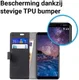 Nokia 7 Plus Portemonnee Hoesje Zwart afbeelding 4
