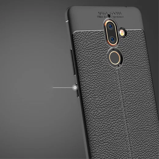 Nokia 7 Plus Rugged Armor Brushed TPU Hoesje Zwart afbeelding 17