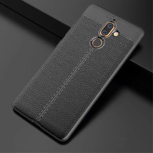 Nokia 7 Plus Rugged Armor Brushed TPU Hoesje Zwart afbeelding 25