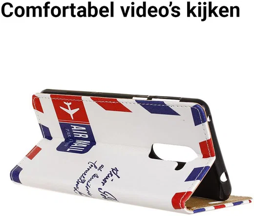 Nokia 7 Plus Portemonnee Hoesje met Post Print afbeelding 5