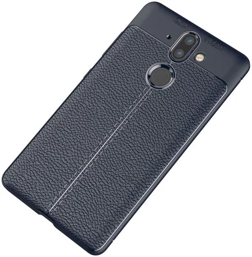 Nokia 8 Sirocco Rugged Armor Brushed TPU Hoesje Blauw afbeelding 2