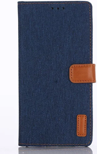 Sony Xperia XZ2 Denim Portemonnee Hoesje Blauw afbeelding 1