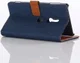 Sony Xperia XZ2 Denim Portemonnee Hoesje Blauw afbeelding 5