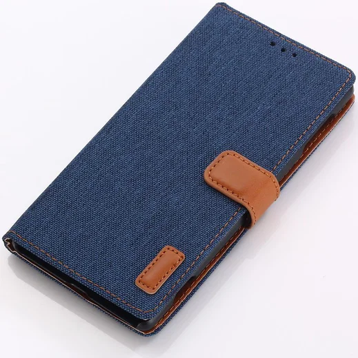 Sony Xperia XZ2 Denim Portemonnee Hoesje Blauw afbeelding 7