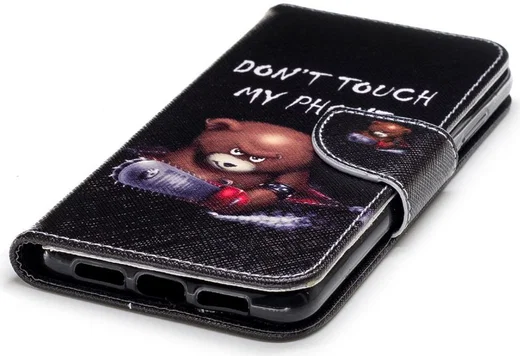 Huawei P20 Portemonnee Hoesje met Teddy Print afbeelding 9