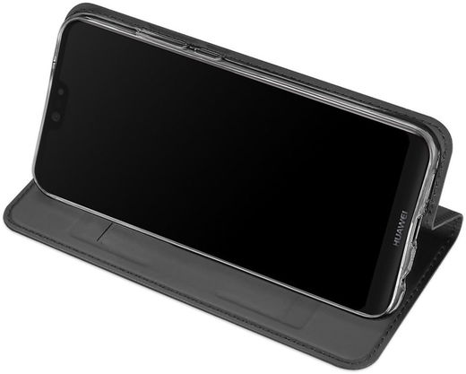 Dux Ducis Huawei P20 Lite Premium Bookcase Hoesje Grijs afbeelding 4