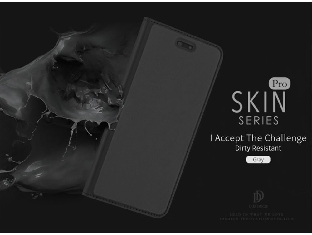Dux Ducis Huawei P20 Lite Premium Bookcase Hoesje Grijs afbeelding 7