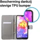 Huawei P20 Pro Portemonnee Hoesje Print Roze Vlinders afbeelding 5