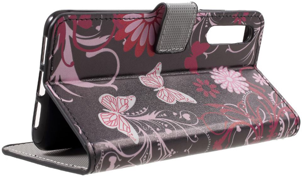 Huawei P20 Pro Portemonnee Hoesje Print Roze Vlinders afbeelding 9