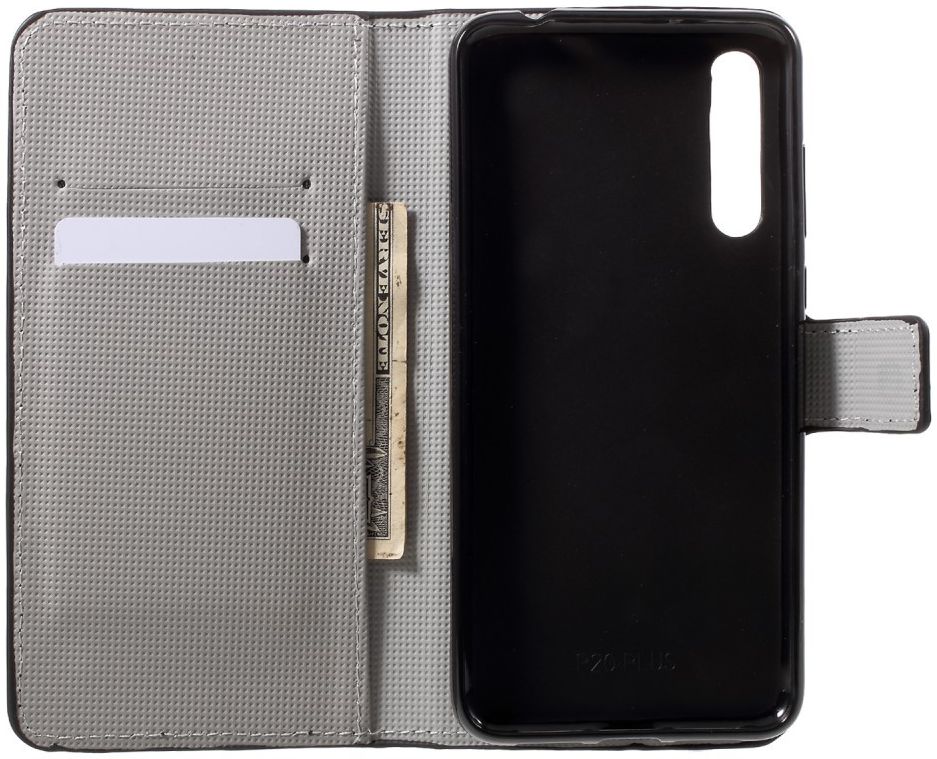 Huawei P20 Pro Portemonnee Hoesje Print Roze Vlinders afbeelding 10