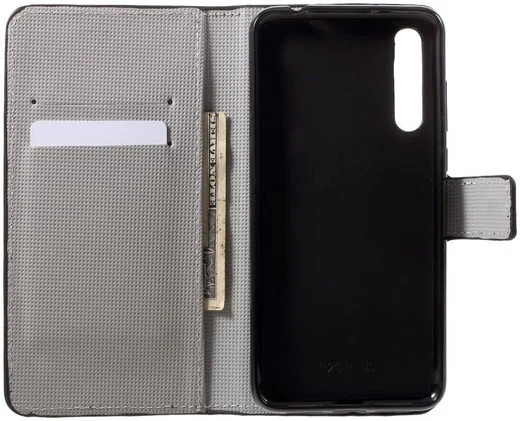 Huawei P20 Pro Portemonnee Hoesje Print Blauwe Vlinders afbeelding 7