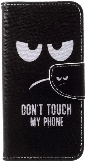 Huawei P20 Pro Portemonnee Hoesje Print Don't Touch My Phone afbeelding 1