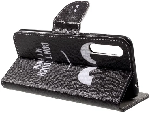 Huawei P20 Pro Portemonnee Hoesje Print Don't Touch My Phone afbeelding 7