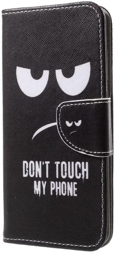 Huawei P20 Pro Portemonnee Hoesje Print Don't Touch My Phone afbeelding 9