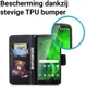 Motorola Moto G6 Portemonnee Hoesje met Teddy Print afbeelding 5