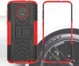 Motorola Moto G6 Plus Robuust Hybride Hoesje Rood afbeelding 3