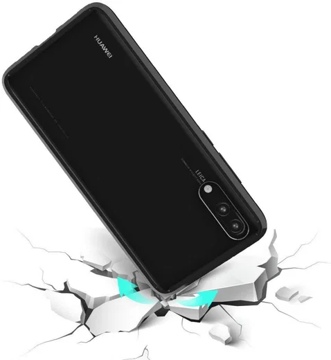 Huawei P20 Hoesje Armor Backcover Zwart afbeelding 3