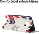 Motorola Moto G6 Plus Portemonnee Hoesje Print Enveloppe afbeelding 5