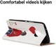 Motorola Moto G6 Plus Portemonnee Hoesje Print Hartballon afbeelding 5