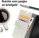 Motorola Moto G6 Plus Hoesje met Kaarthouder Wit afbeelding 3