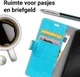 Motorola Moto G6 Plus Hoesje met Kaarthouder Blauw afbeelding 2