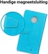 Motorola Moto G6 Plus Hoesje met Kaarthouder Blauw afbeelding 4