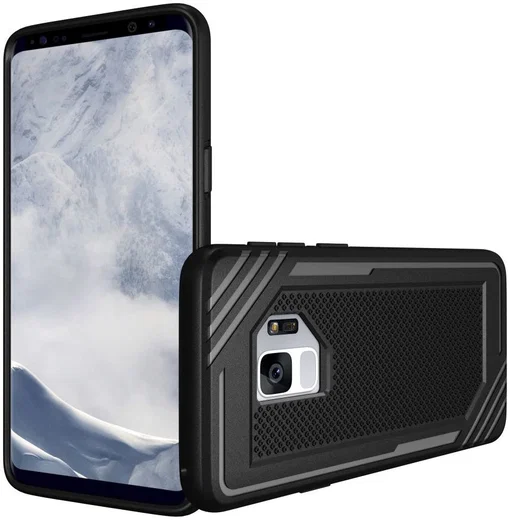 Samsung Galaxy S9 TPU Hoesje Extra Grip Zwart afbeelding 7