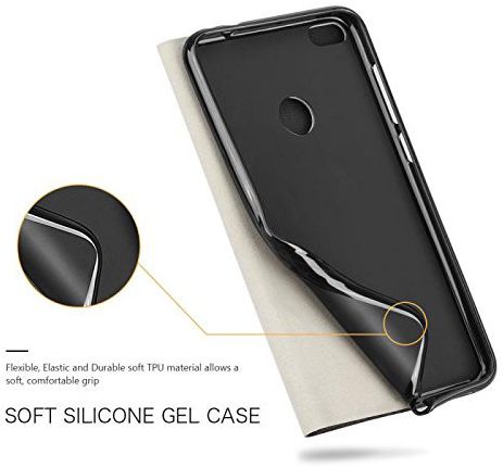 Huawei P20 Lite Linnen Textuur Flip Hoesje Grijs afbeelding 11