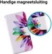 Huawei P20 Lite Portemonnee Hoesje met Bloem Print afbeelding 4
