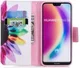 Huawei P20 Lite Portemonnee Hoesje met Bloem Print afbeelding 2