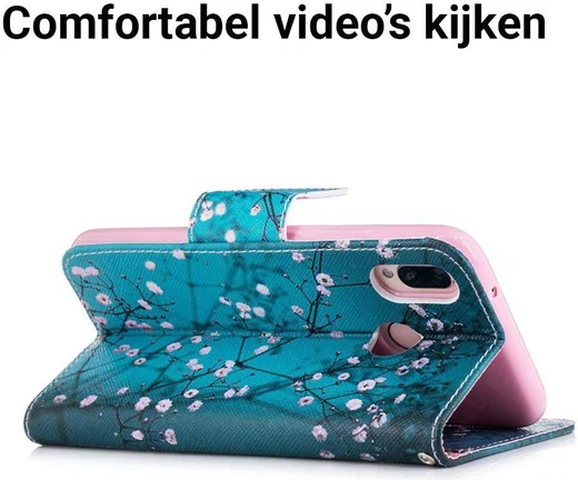 Huawei P20 Lite Portemonnee Hoesje met Winter Print afbeelding 5