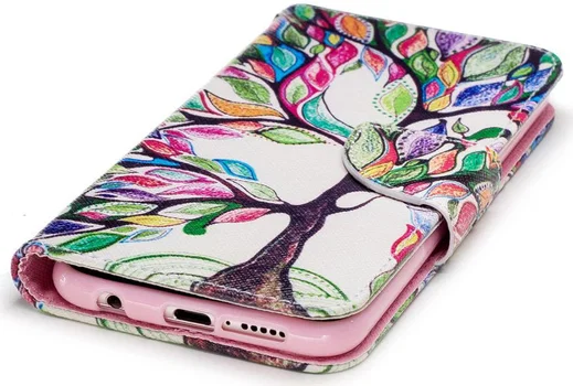 Huawei P20 Lite Portemonnee Hoesje met Tree Print afbeelding 10