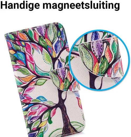 Huawei P20 Lite Portemonnee Hoesje met Vlinder Print afbeelding 4