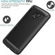 Motorola Moto G6 Plus Geborsteld TPU Hoesje Zwart afbeelding 2