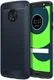 Motorola Moto G6 Plus Geborsteld TPU Hoesje Blauw afbeelding 1