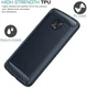 Motorola Moto G6 Plus Geborsteld TPU Hoesje Blauw afbeelding 2